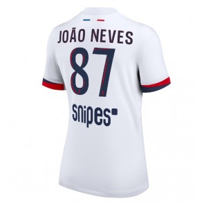 Paris Saint-Germain Joao Neves #87 Bortatröja Kvinnor 2025-26 Kortärmad